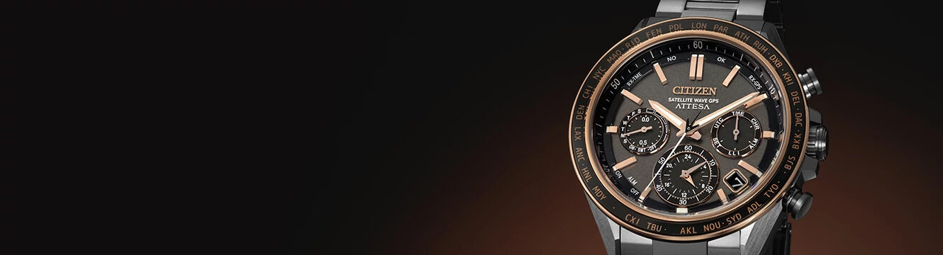 Men's Satellite Wave watches, featuring ATTESA model CC4074-61W image.